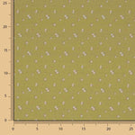 Percale imprimée mini-fleurs fleuri couleur miel - Ribes y Casals
