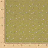 Percale imprimée mini-fleurs fleuri couleur miel - Ribes y Casals