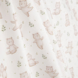 Percale imprimée « Les petits ours de la forêt » beige - Ribes y Casals