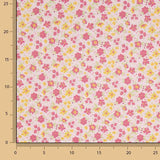 Percale imprimée « Printemps » fuchsia - Ribes y Casals
