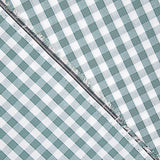 Percale imprimé Vichy vert d'eau - Ribes y Casals