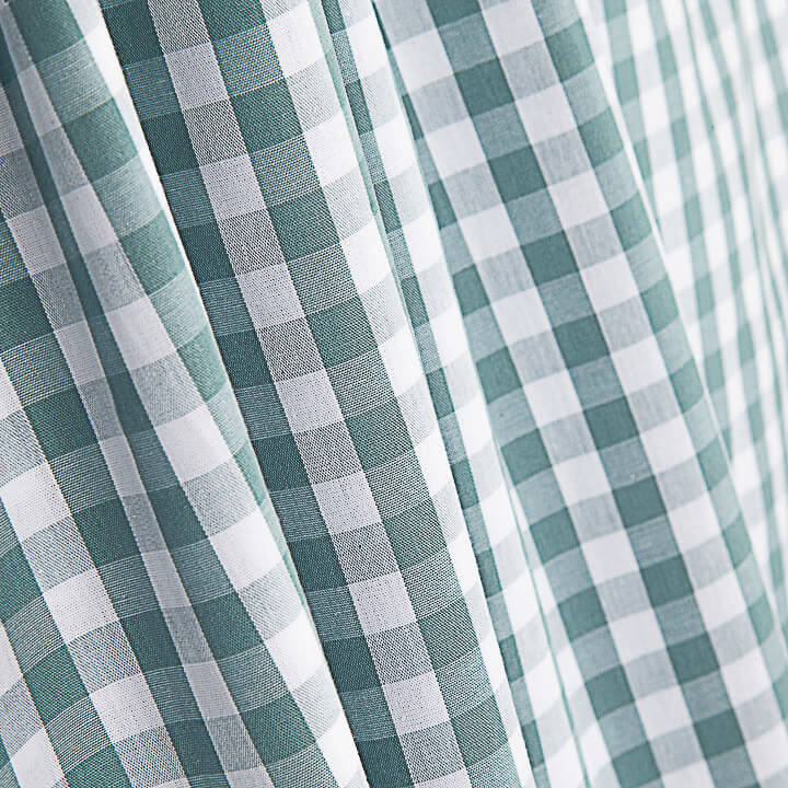 Percale imprimé Vichy vert d'eau - Ribes y Casals