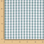 Percale imprimé Vichy vert d'eau - Ribes y Casals