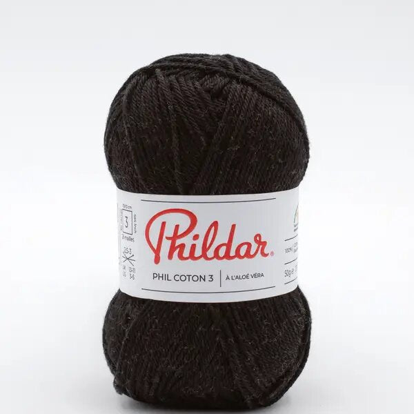 Phildar Coton 3 Noir - Ribes y Casals