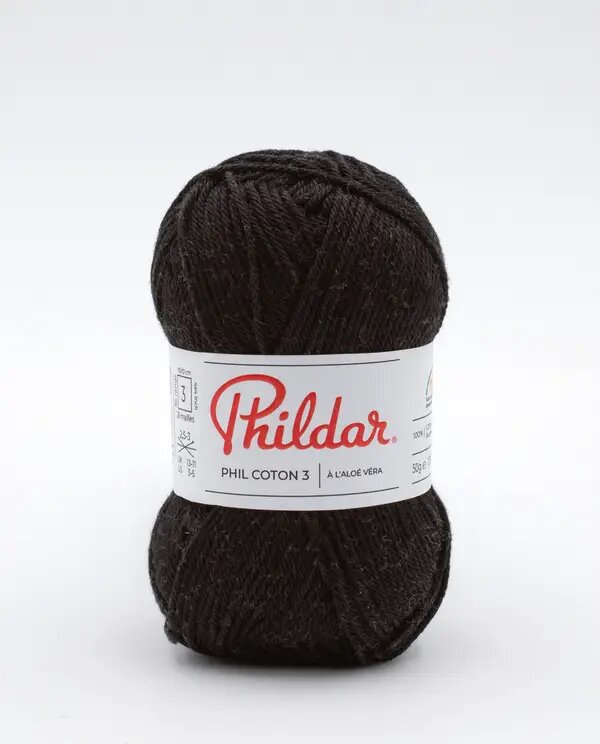 Phildar Coton 3 Noir - Ribes y Casals