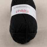 Pelote de Laine Noir Lambswool - Ribes y Casals