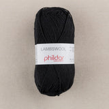 Pelote de Laine Noir Lambswool - Ribes y Casals