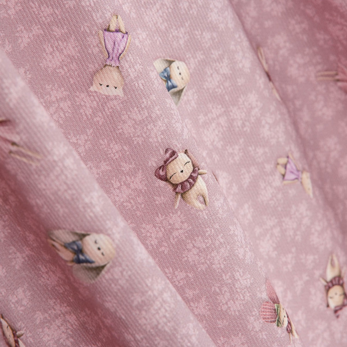 Piqué de coton Animaux violets - Ribes y Casals