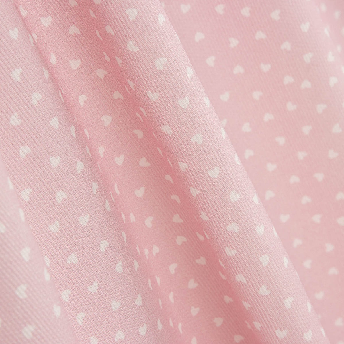 Tissu piqué de coton Cindy Pink Hearts - Ribes y Casals