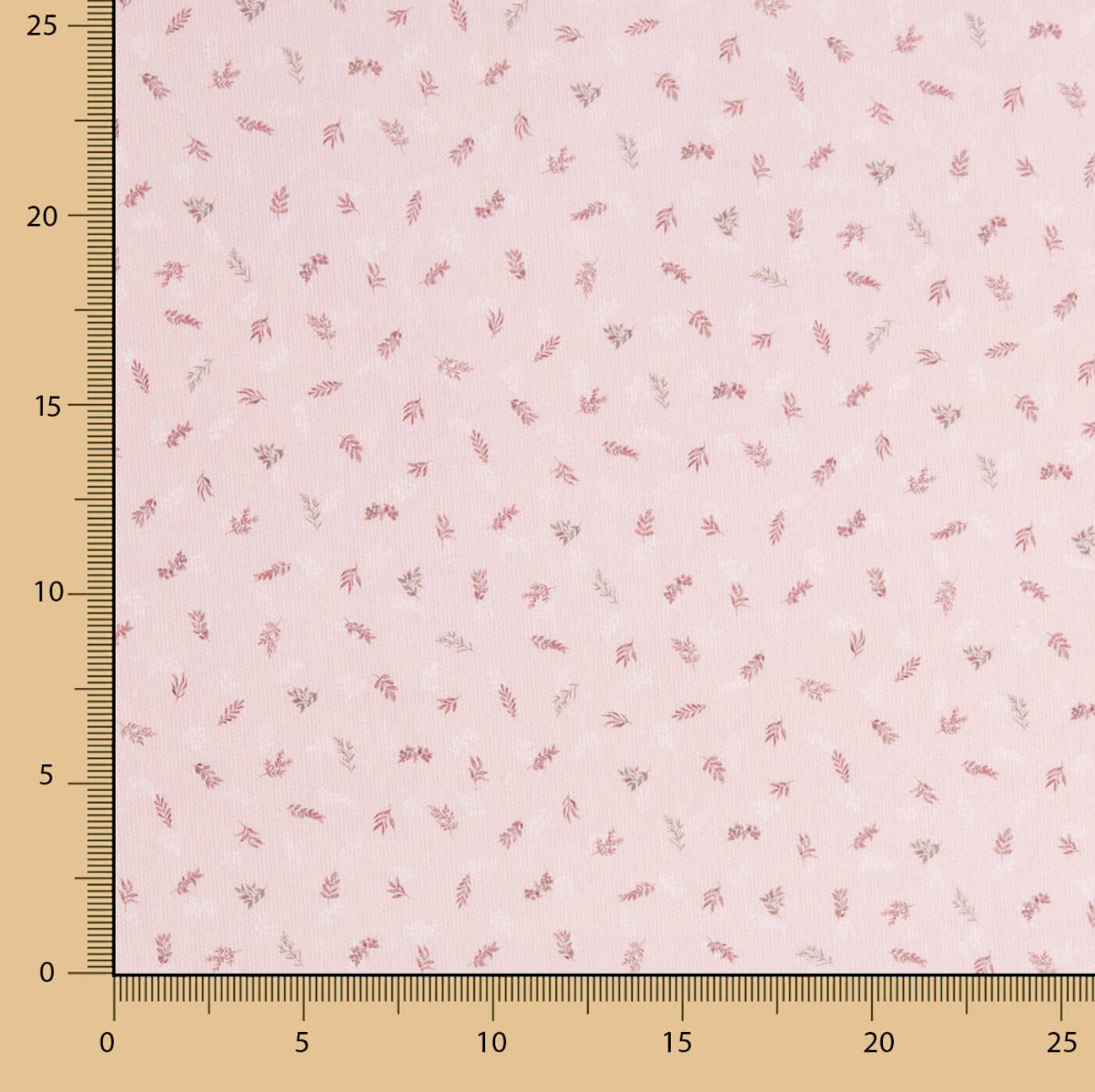 Tissu piqué de coton à chevrons roses - Ribes y Casals