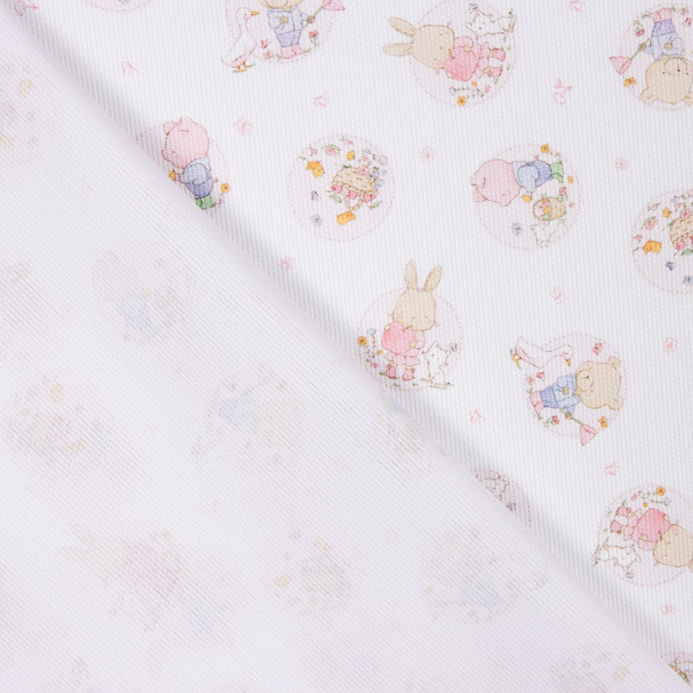 Piqué Petits Cochons Rose - Ribes y Casals