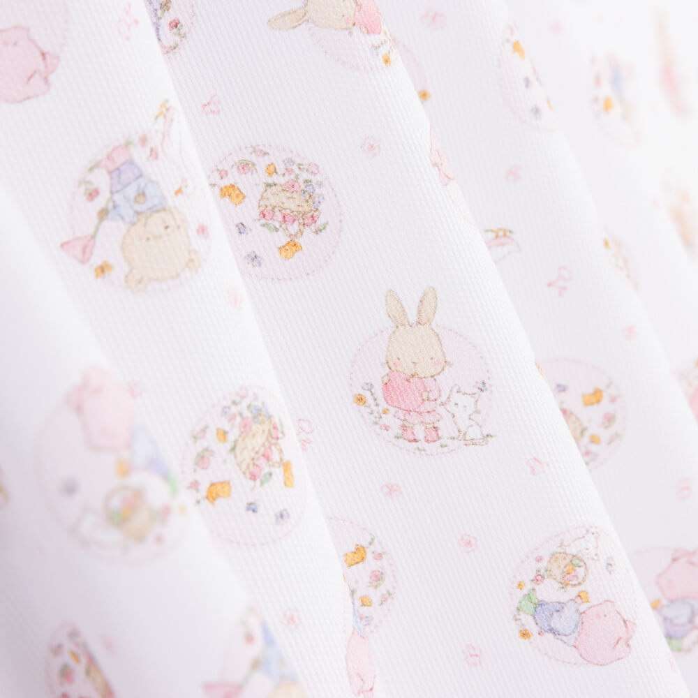 Piqué Petits Cochons Rose - Ribes y Casals