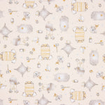 Piqué Rayures Compléments Jaune Pâle - Ribes y Casals