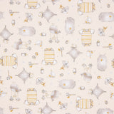 Piqué Rayures Compléments Jaune Pâle - Ribes y Casals