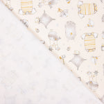 Piqué Rayures Compléments Jaune Pâle - Ribes y Casals