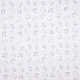 Piqué Rayures Hippopotame Bleu - Ribes y Casals