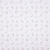 Piqué Rayures Rose Hippopotame Pistache - Ribes y Casals