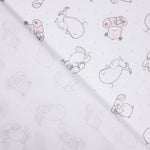 Piqué Rayures Rose Hippopotame Pistache - Ribes y Casals