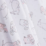 Piqué Rayures Rose Hippopotame Pistache - Ribes y Casals