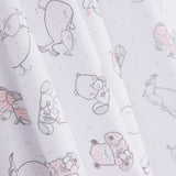 Piqué Rayures Rose Hippopotame Pistache - Ribes y Casals