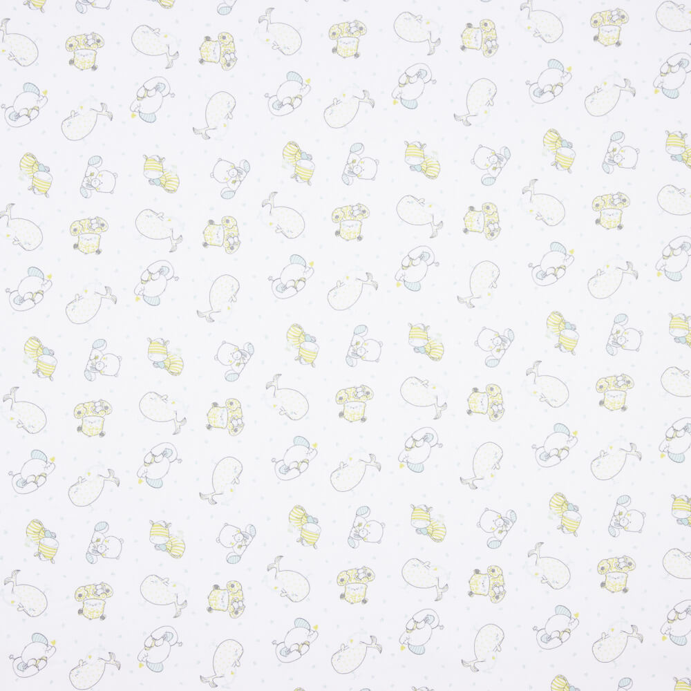 Piqué Rayures Hippopotame Pistachio Green - Ribes y Casals