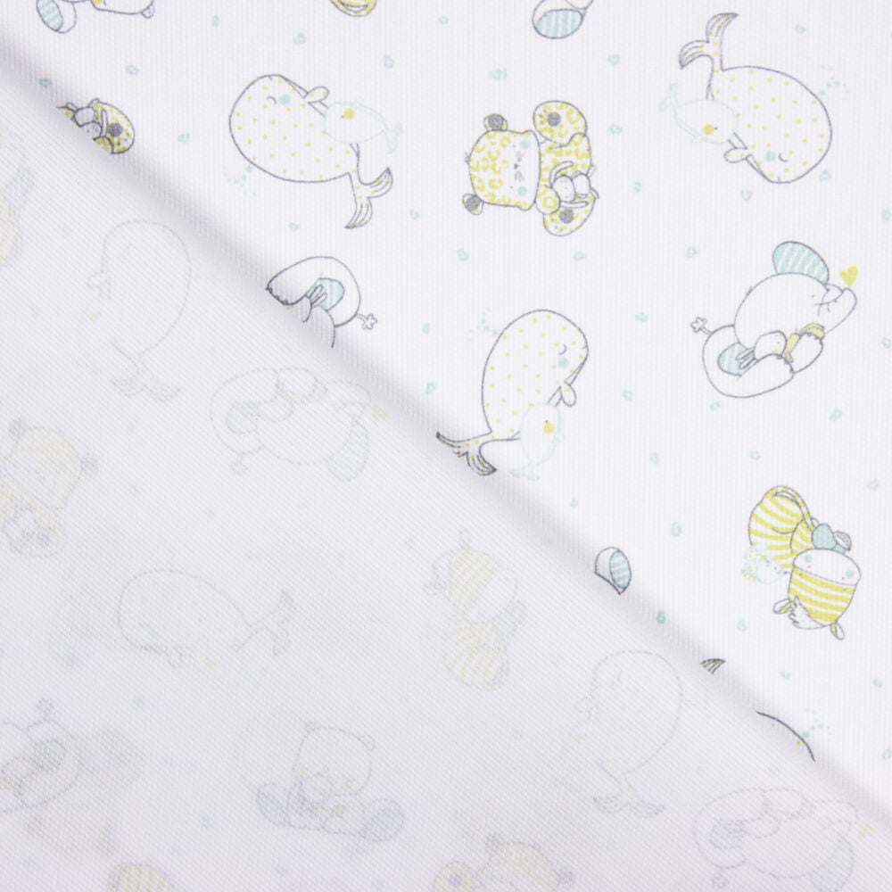 Piqué Rayures Hippopotame Pistachio Green - Ribes y Casals