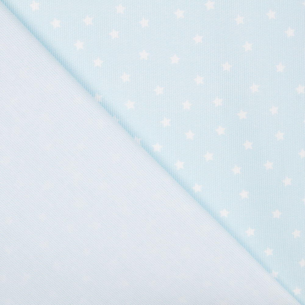Piqué Tubes Étoiles Fond Bleu - Ribes y Casals