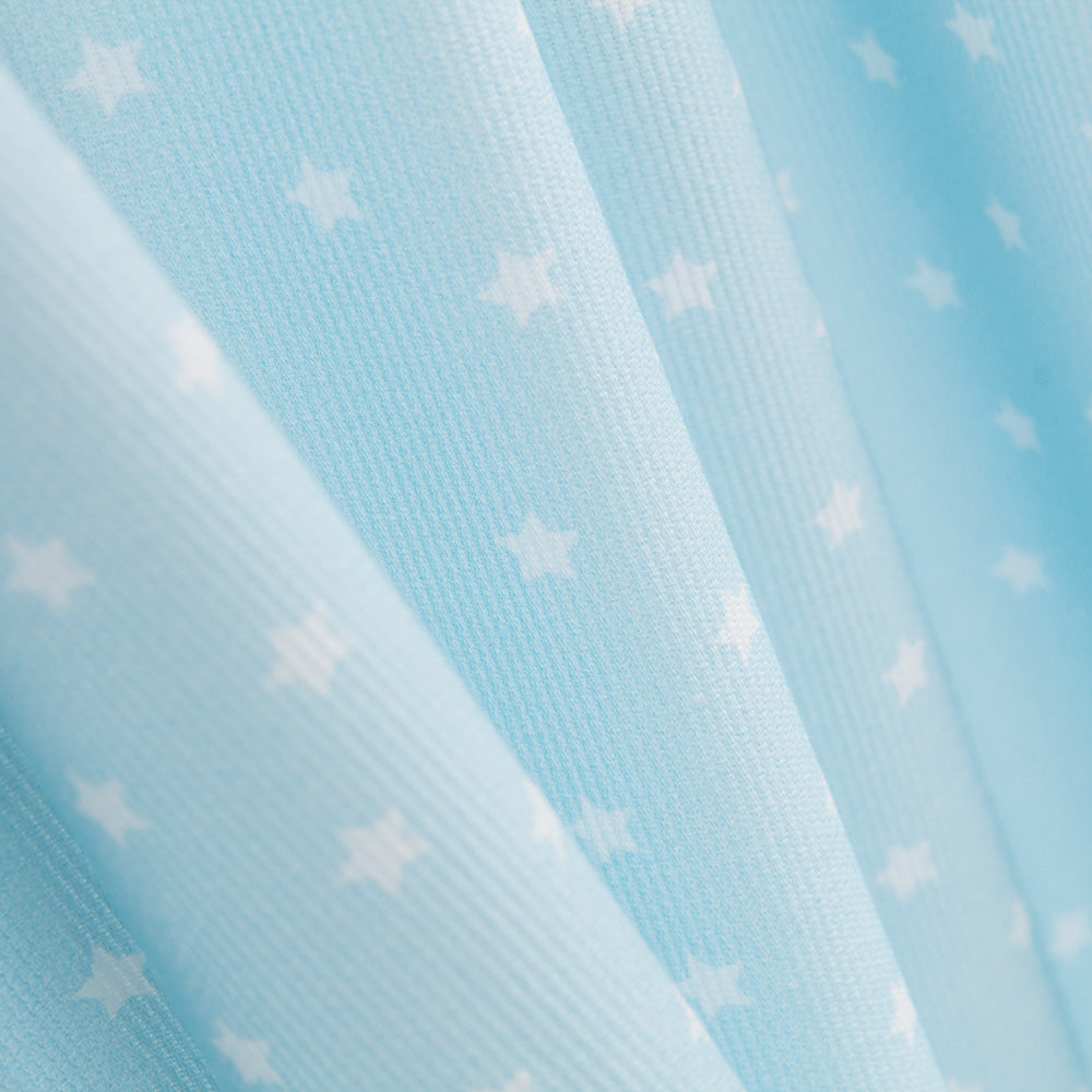 Piqué Tubes Étoiles Fond Bleu - Ribes y Casals