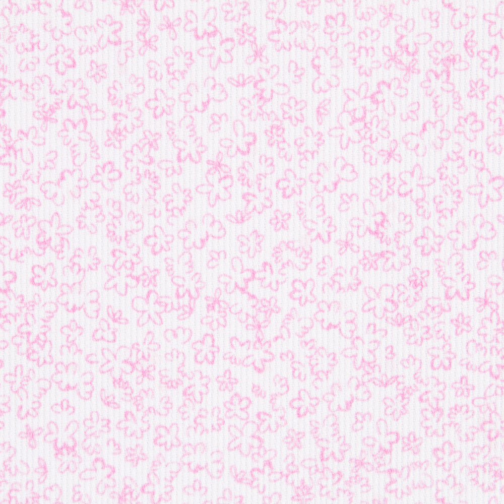 Piqué Canutillo Fleurs Blanc - Ribes y Casals