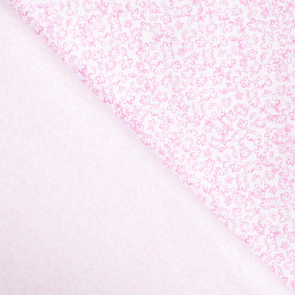 Piqué Canutillo Fleurs Blanc - Ribes y Casals