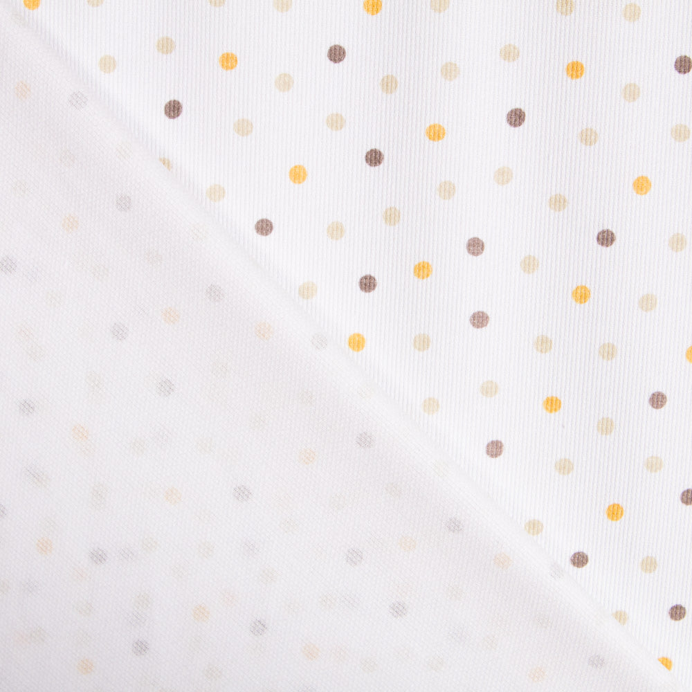 Piqué canutillo Pois Jaune - Ribes y Casals