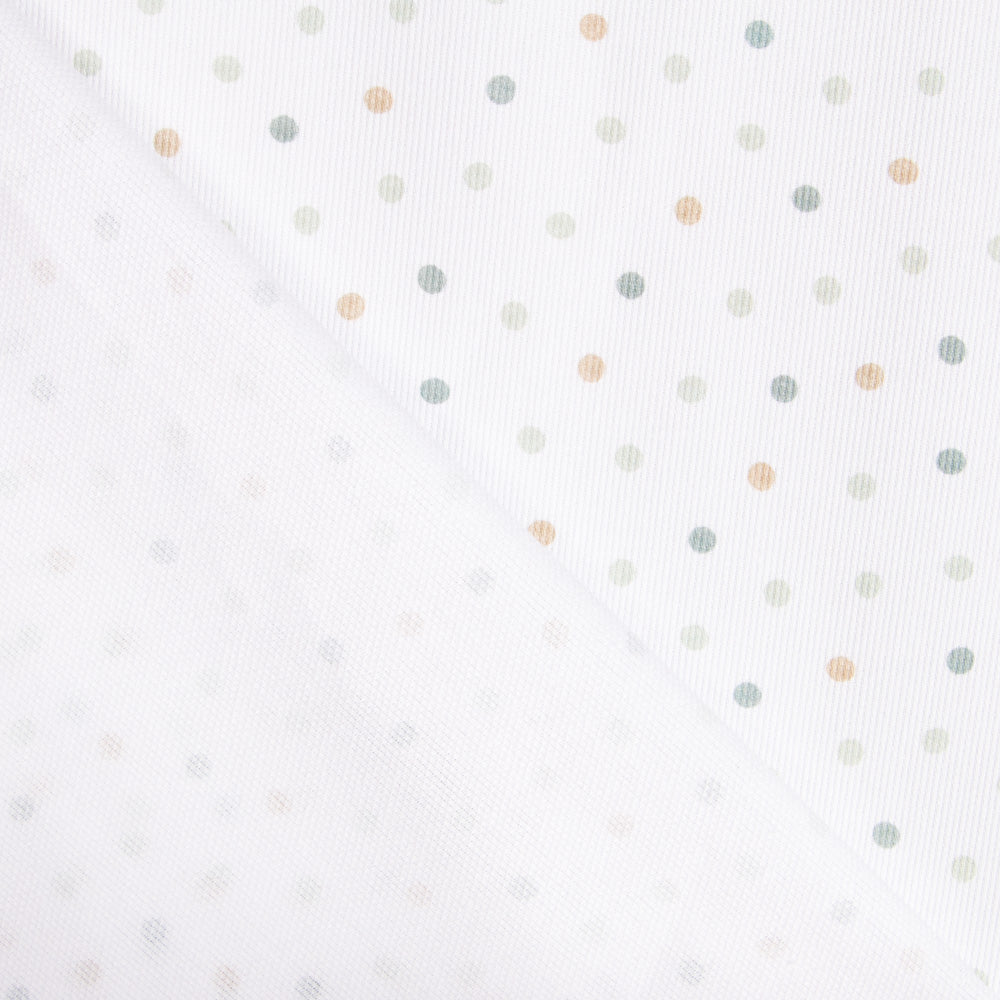 Piqué Tubes Pois Vert - Ribes y Casals