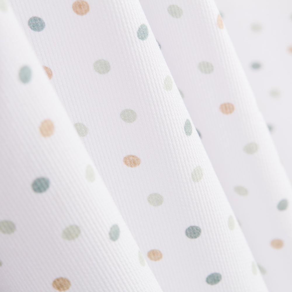 Piqué Tubes Pois Vert - Ribes y Casals