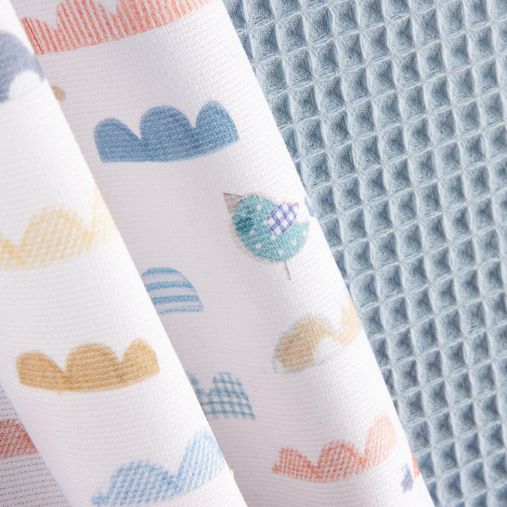 Piqué Canutillo Nuages Bleus - Ribes y Casals