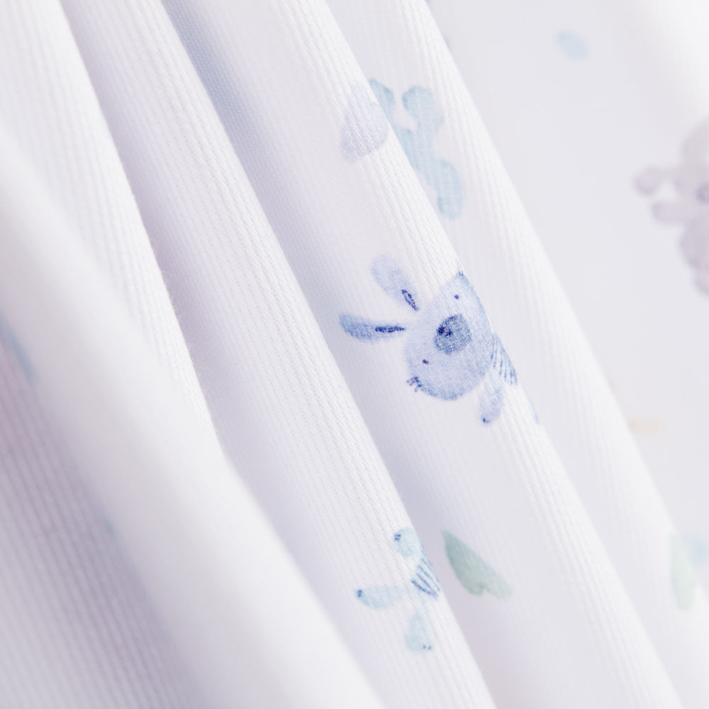 Piqué Canutillo Peluche Bleu - Ribes y Casals