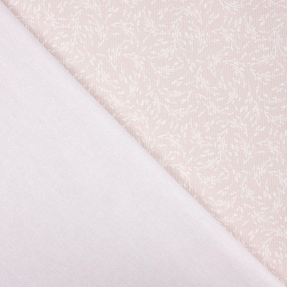 Piqué Canutillo Branches Rose Pâle - Ribes y Casals