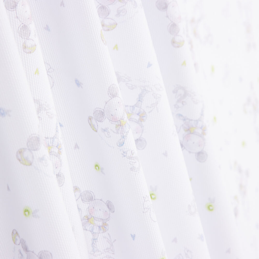 Piqué Pistache Rat Rayures - Ribes y Casals