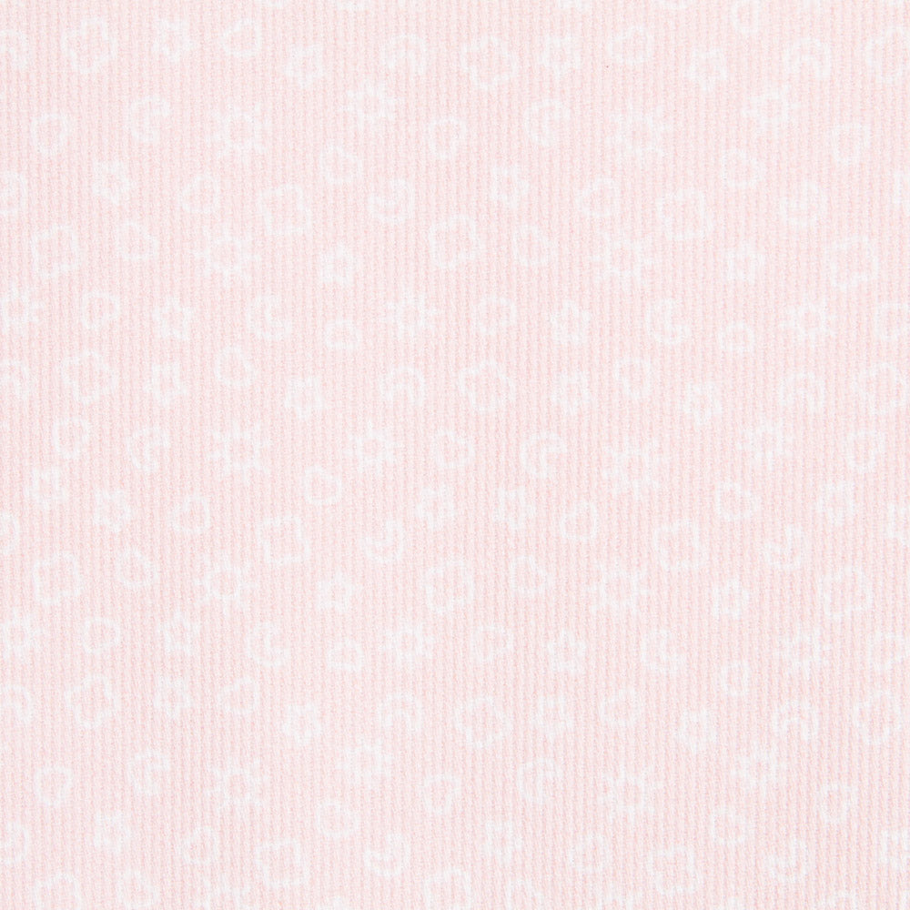 Piqué Canutillo Rose Pâle Dessins - Ribes y Casals