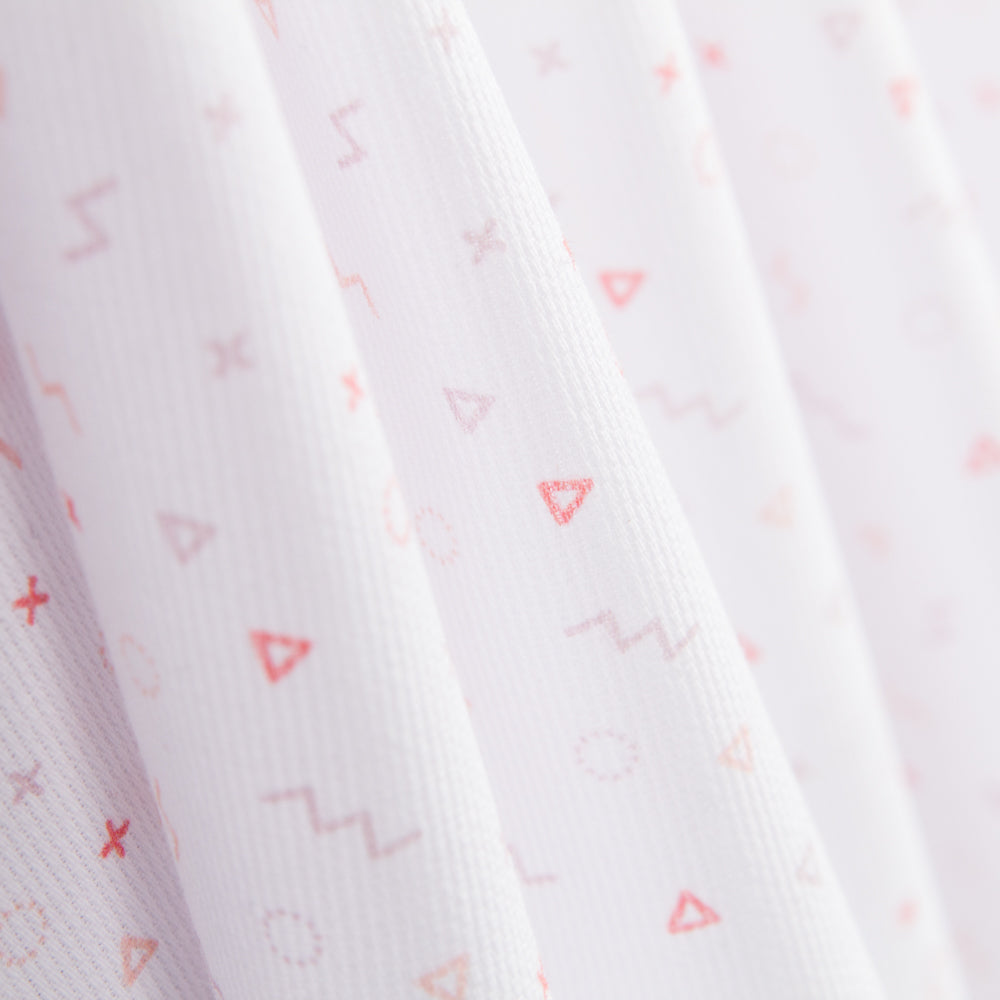 Piqué Canutillo Trigonométrie Rose - Ribes y Casals