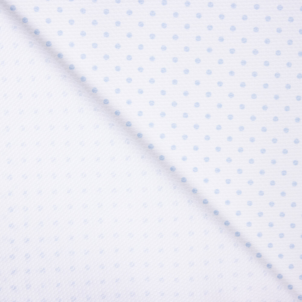 Piqué Pois Bleu Clair - Ribes y Casals