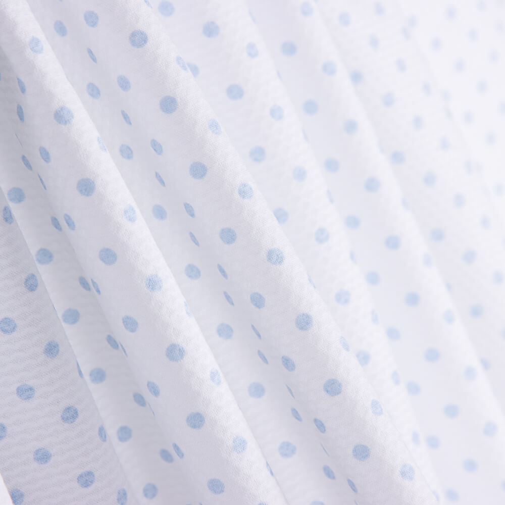 Piqué Pois Bleu Clair - Ribes y Casals