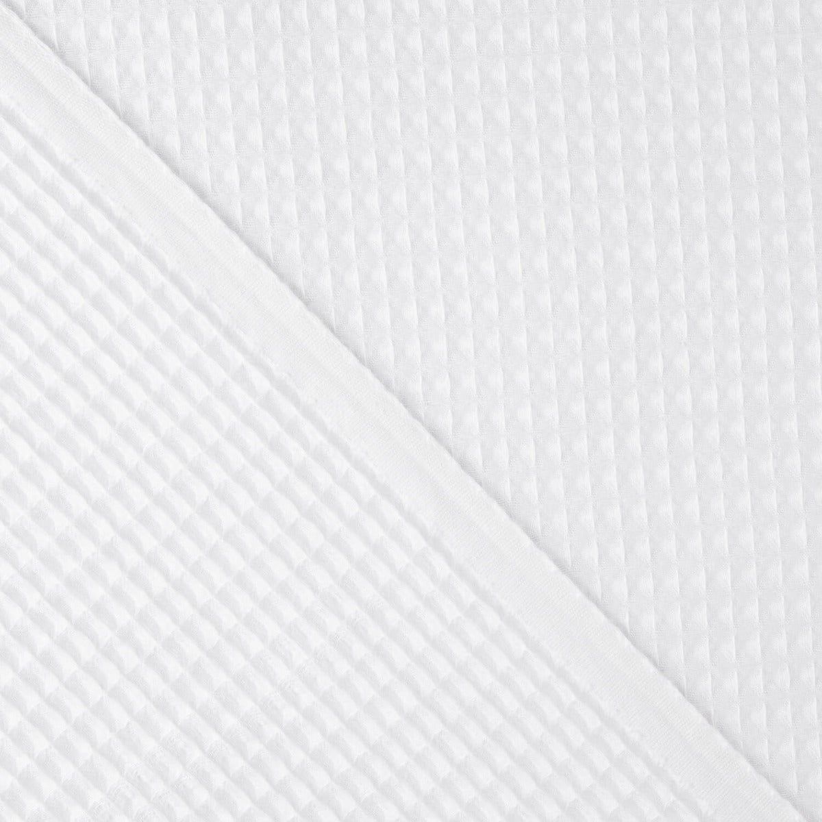 Piqué gaufré blanc basique - Ribes y Casals