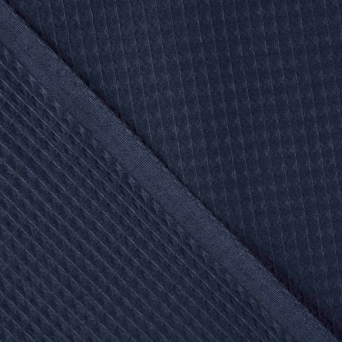 Piqué gaufré bleu marine basique - Ribes y Casals