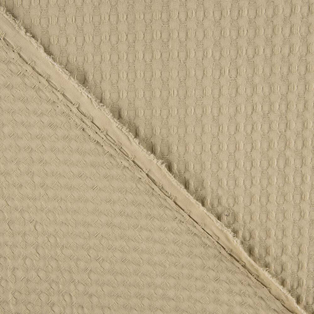 Piqué Gaufre Maxi Sable Beige - Ribes y Casals