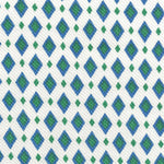 Piqué imprimé diamant bleu - Ribes y Casals