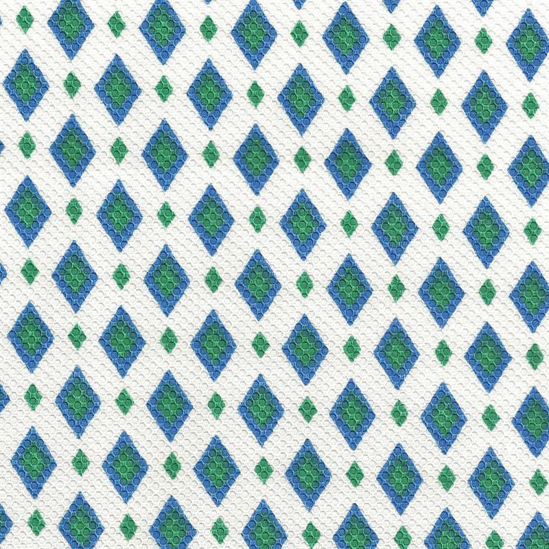 Piqué imprimé diamant bleu - Ribes y Casals