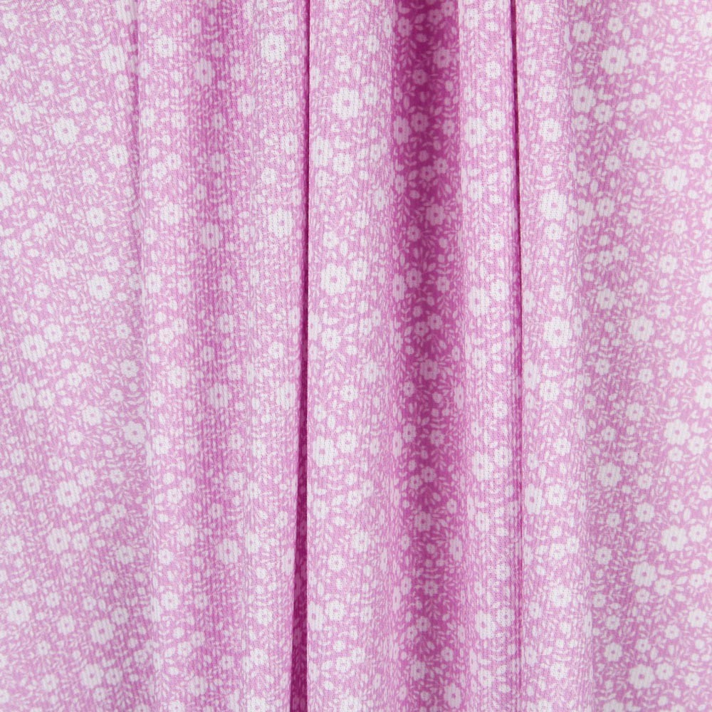 Piqué Petites Fleurs Fuchsia - Ribes y Casals