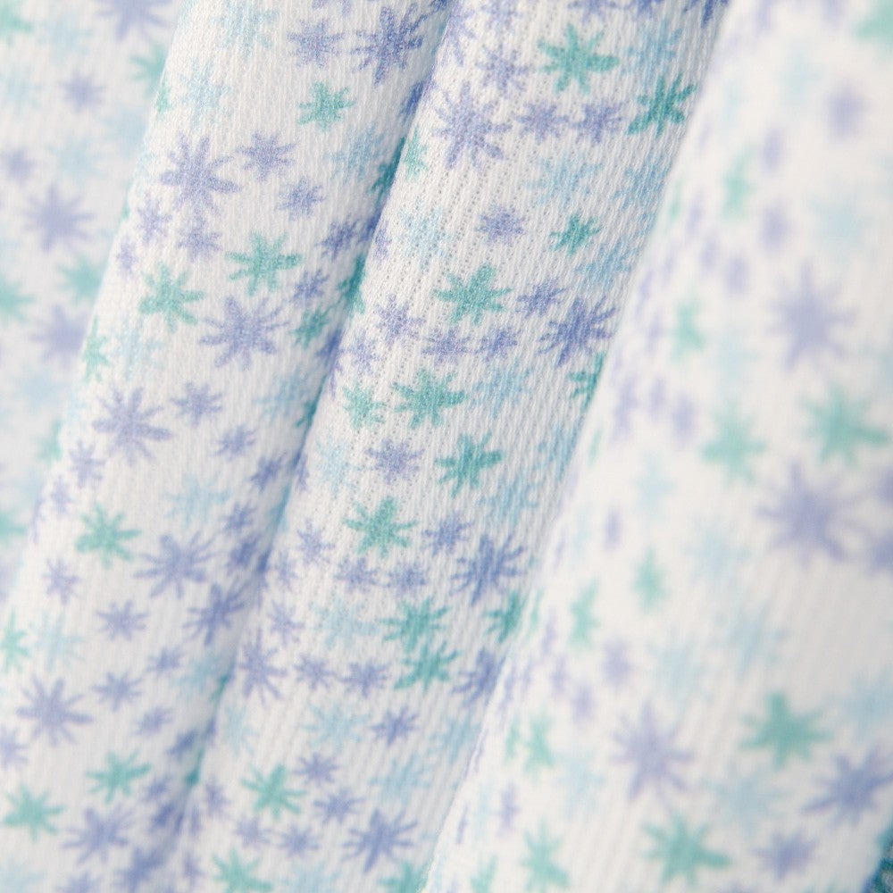 Piqué Imprimé Lilas et Vert - Ribes y Casals