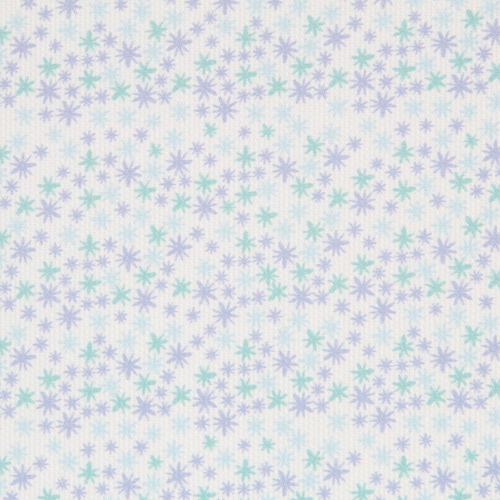 Piqué Imprimé Lilas et Vert - Ribes y Casals