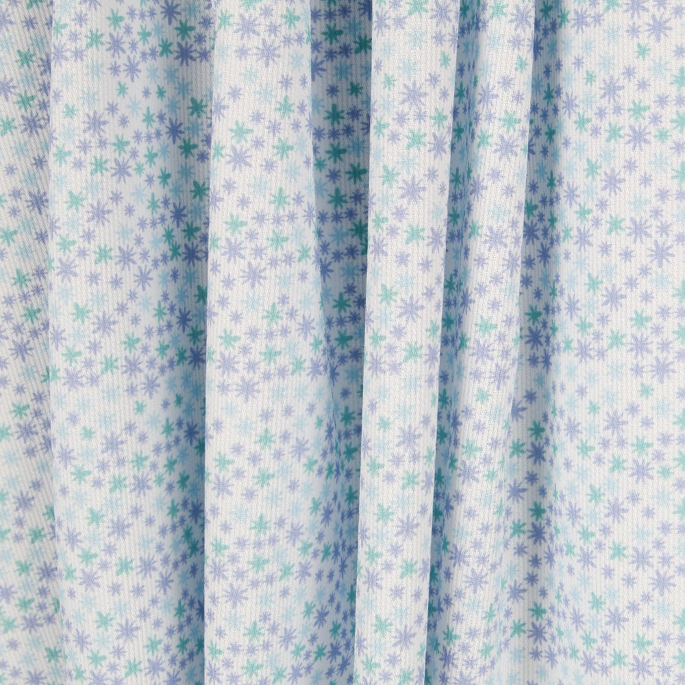 Piqué Imprimé Lilas et Vert - Ribes y Casals